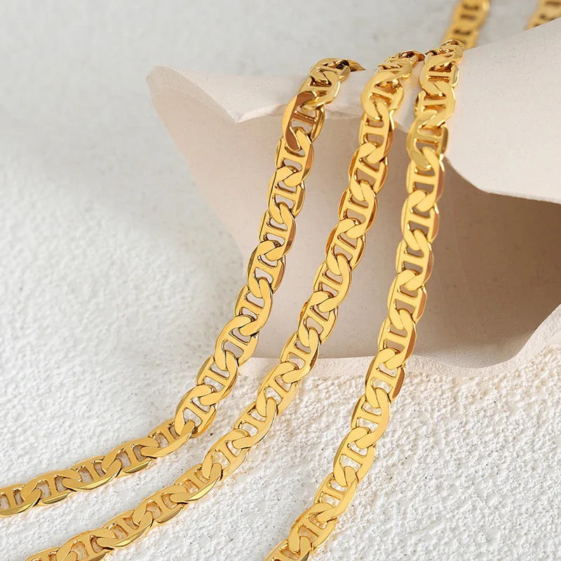18K MARINER LINK CHAIN