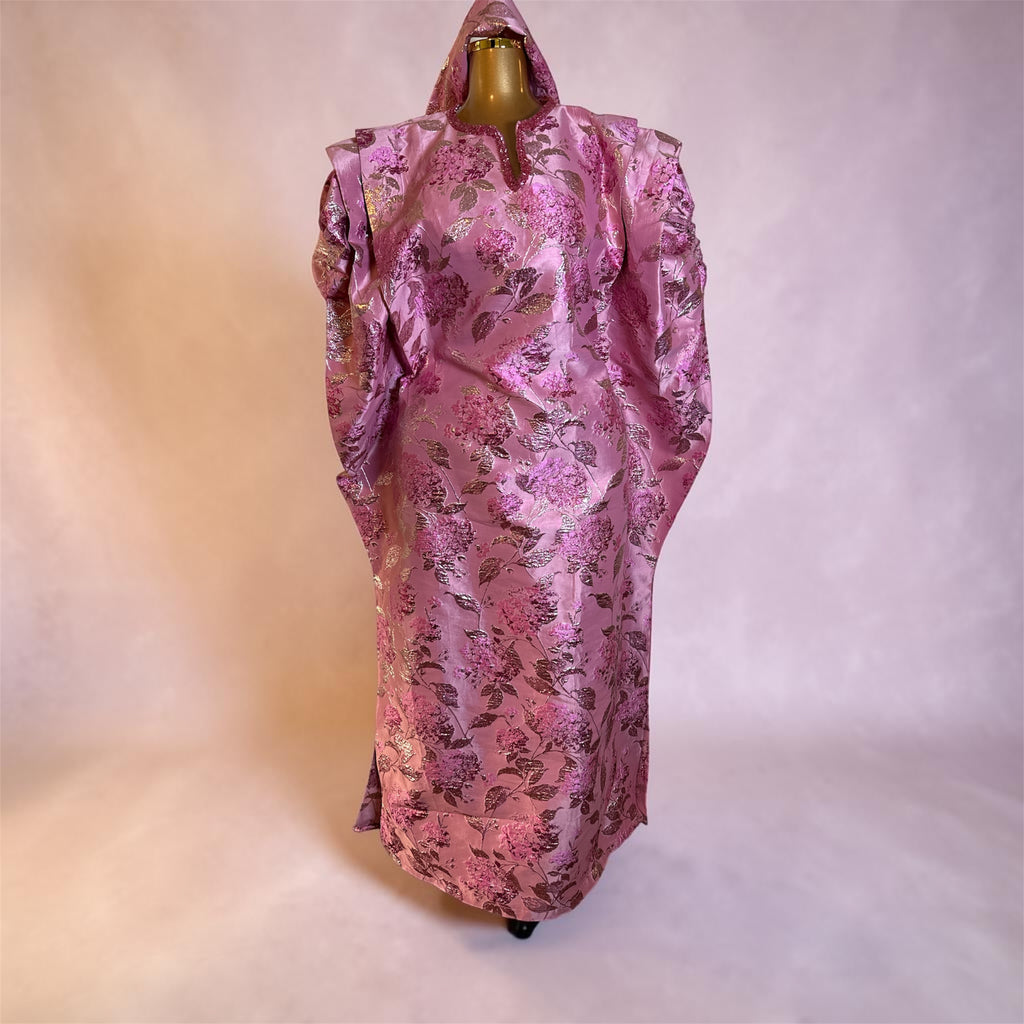 Luxury Floral Brocade Boubou Petite