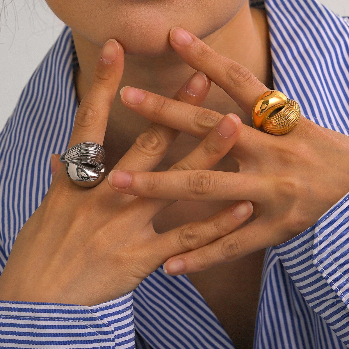 INTERLACED CHUNKY RING