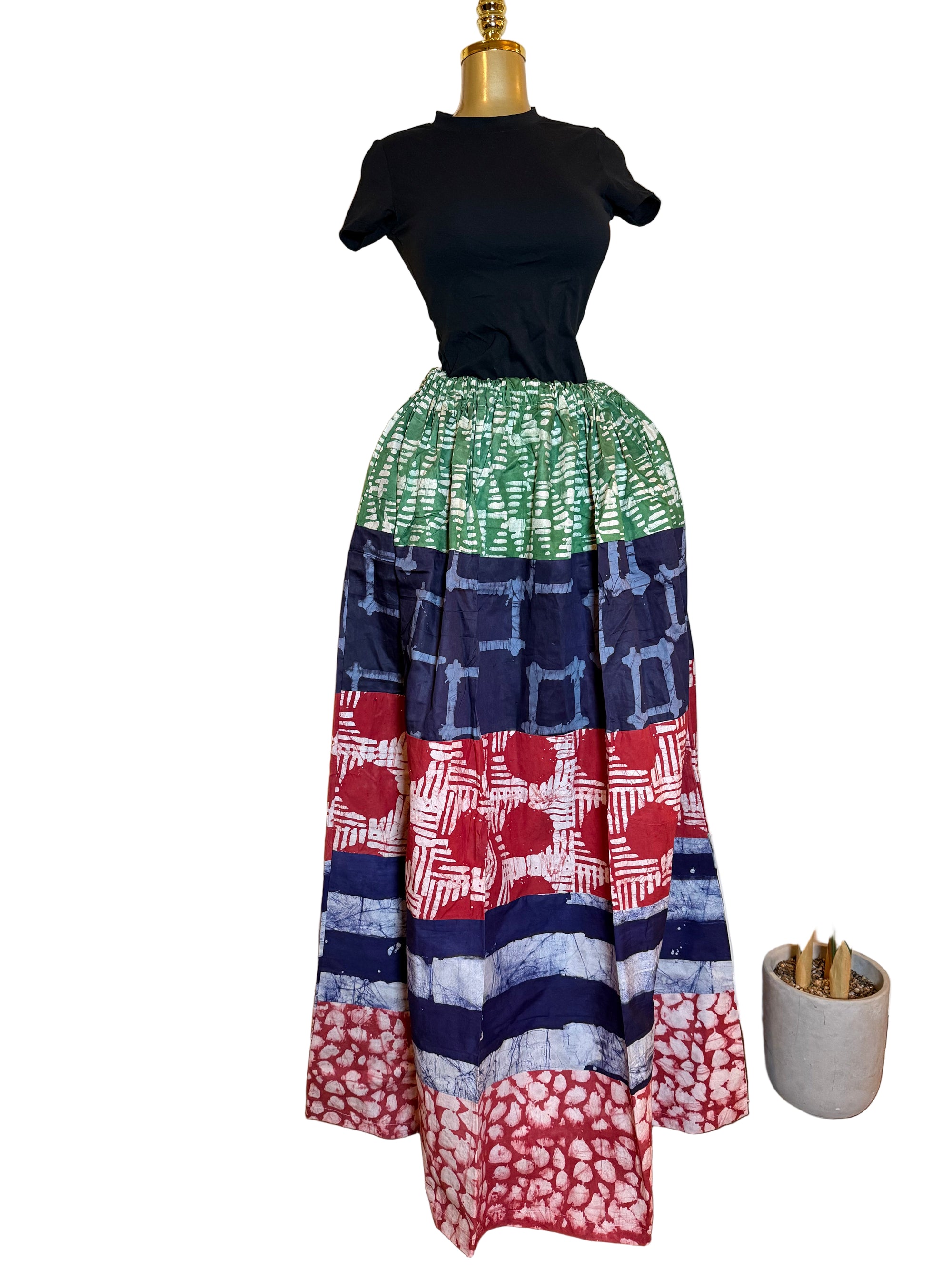 Adire Caribbean Skirt