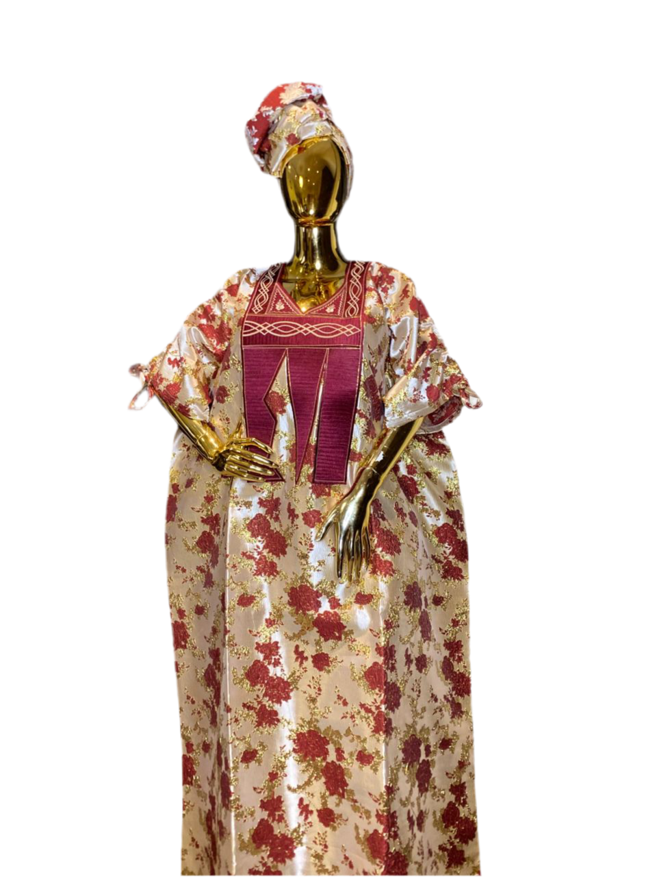 Luxury Embroidered Brocade Bubu dress