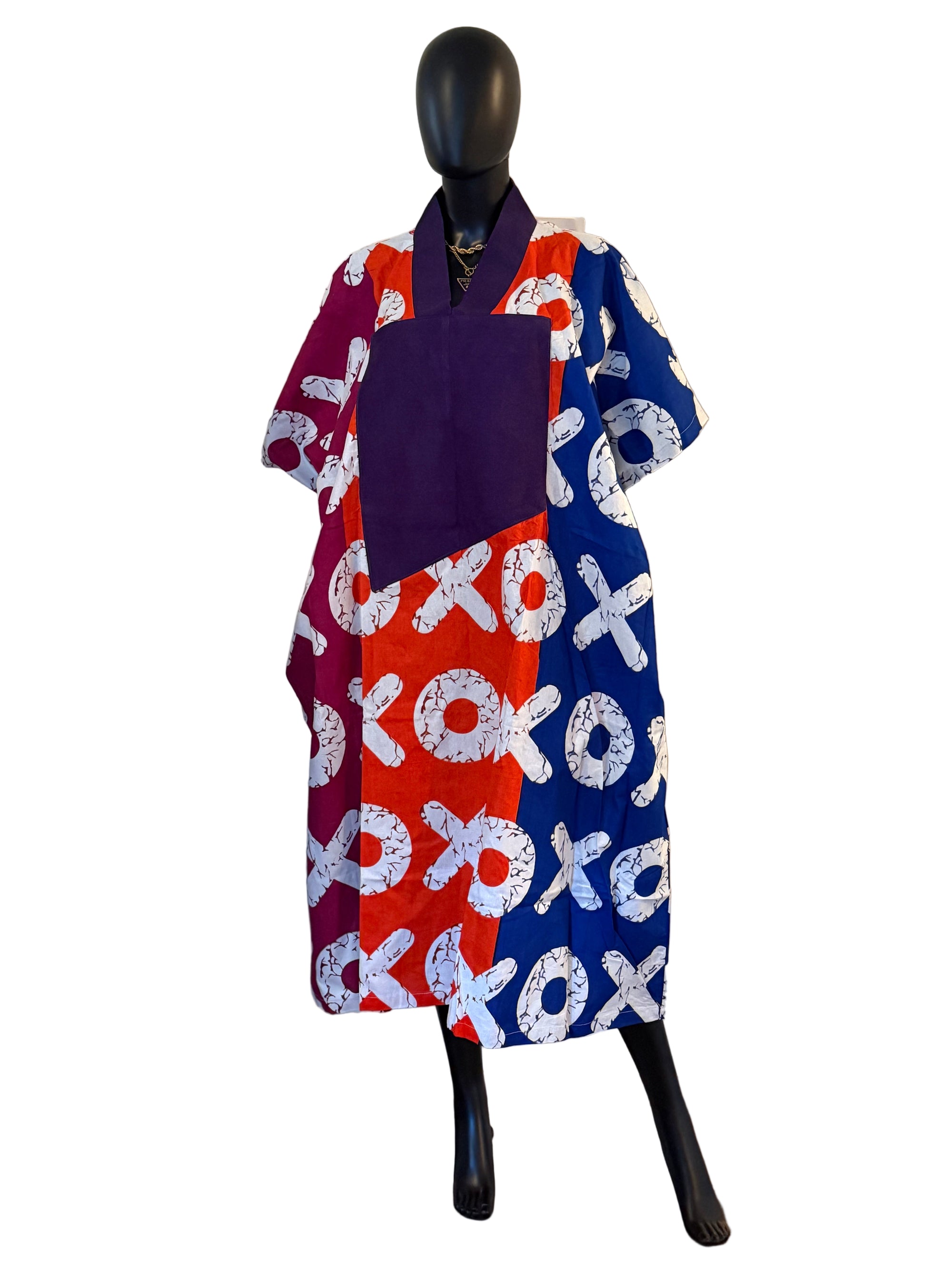 Vibrant Cotton Ankara & ASOKE Midi Bubu