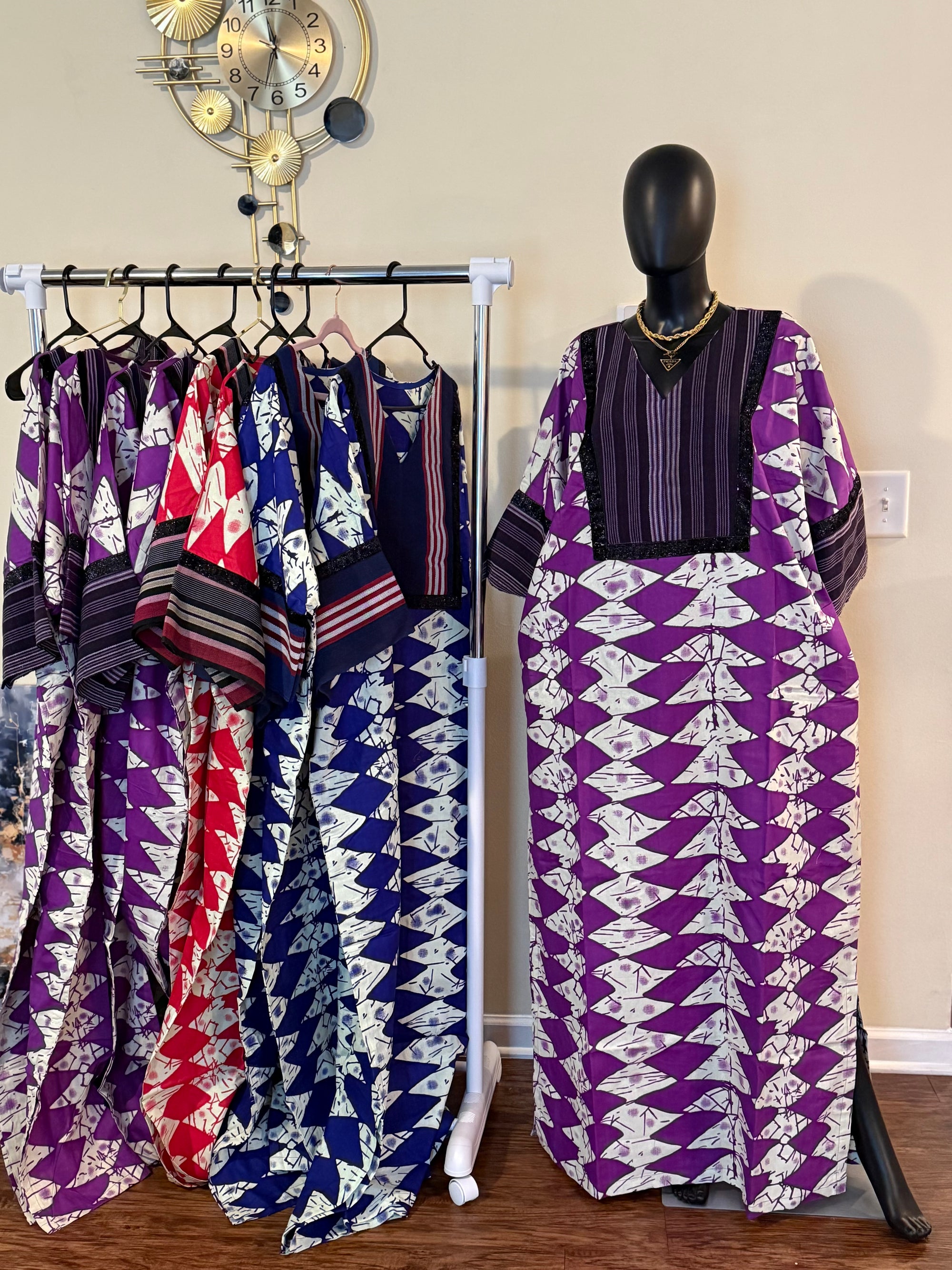 luxury Ankara and Asoke Bubu dress