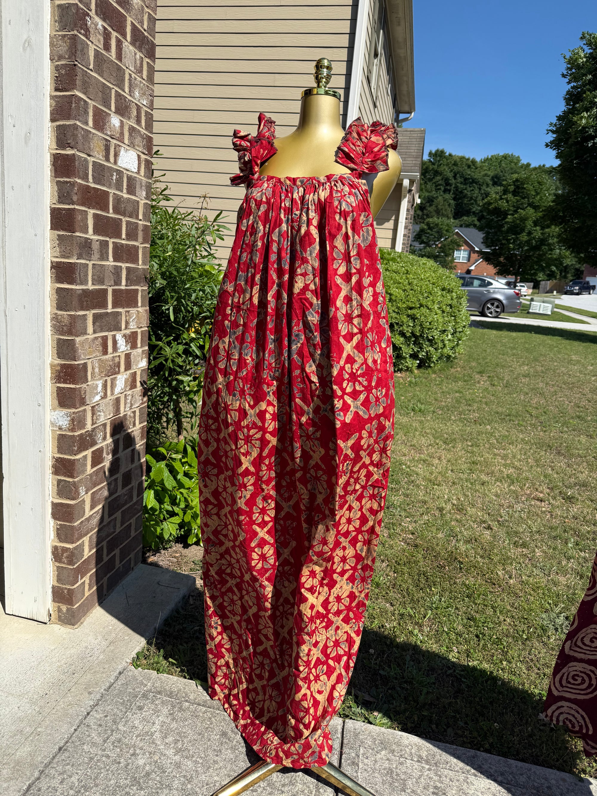 JUDY ADIRE WITH RUFFLES STRAP
