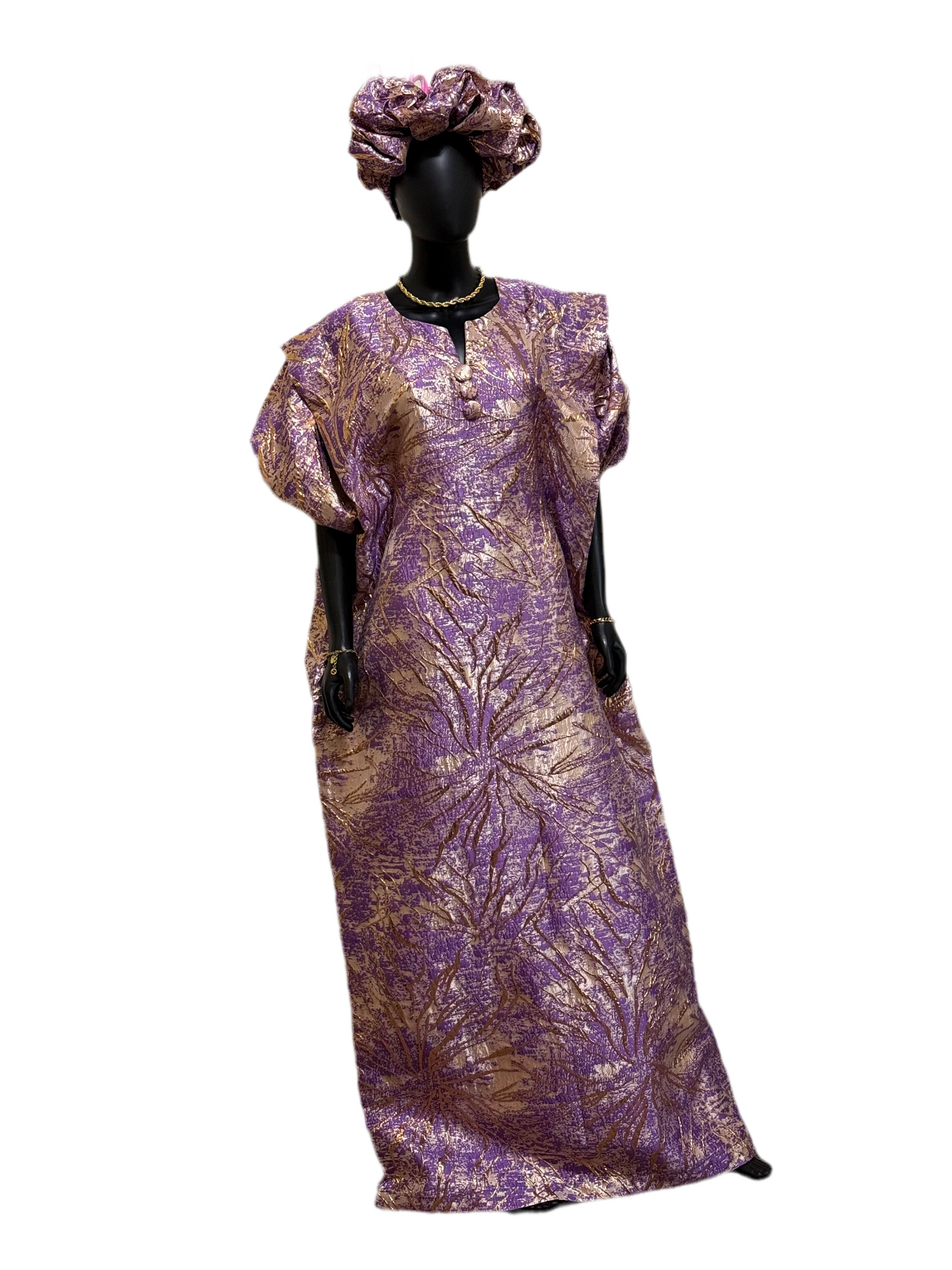 Ada luxury READY TO WEAR AFRICAN BUBU DRESS 3pc KIMONO DRESS