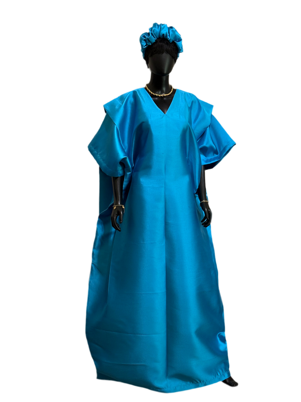 Mikado Bubu Gown with Scrunchie – 64” Long