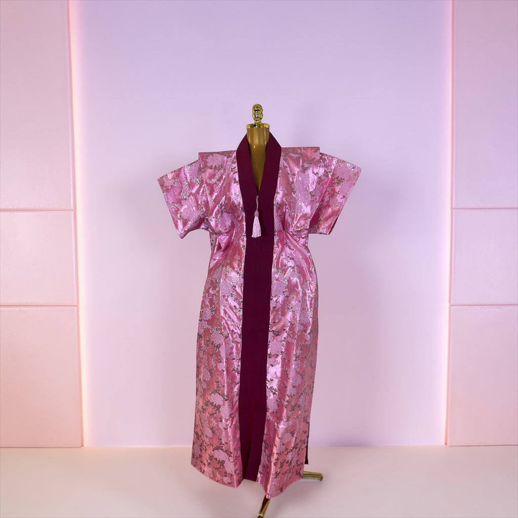 JASMIN Luxury brocade boubou dress with Asoke