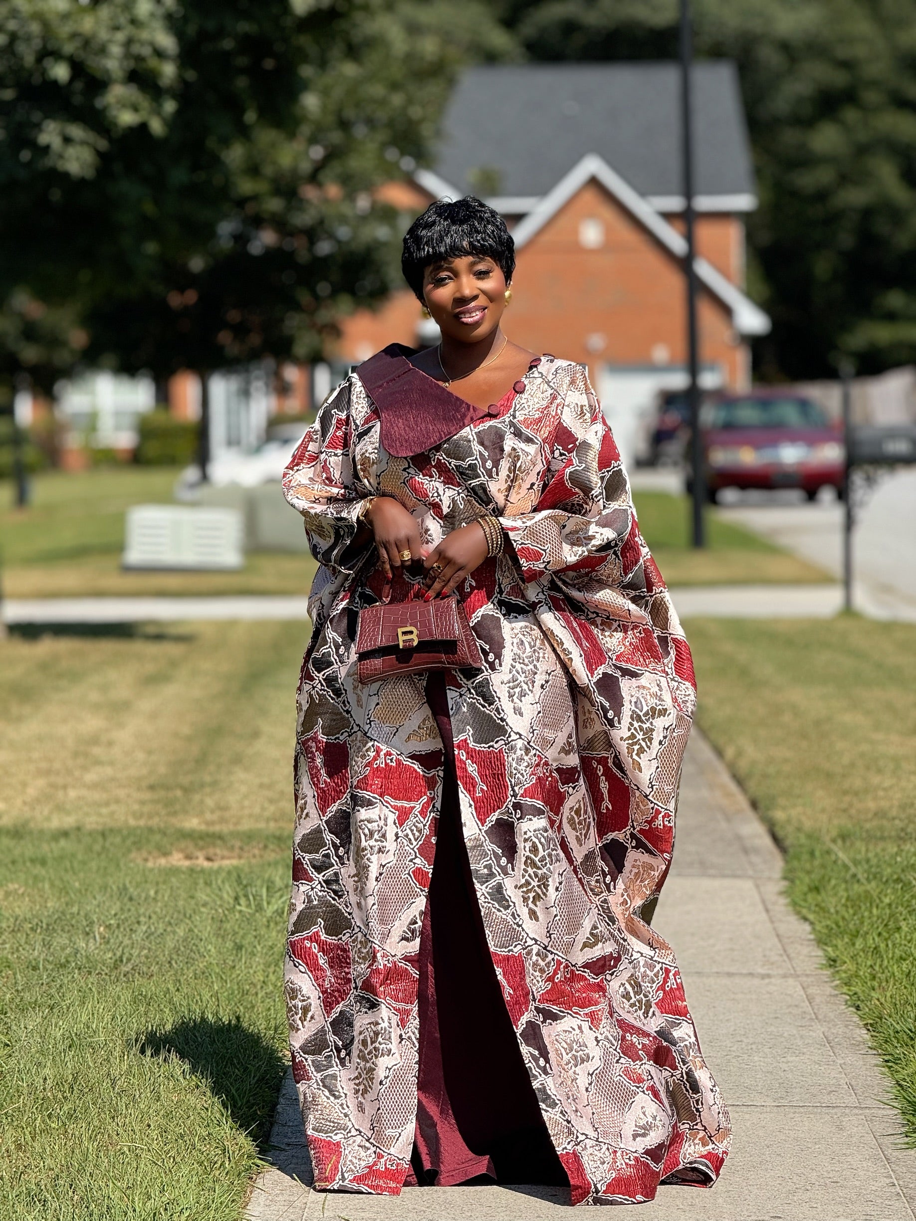 Obianuju Regal Bubu – Brocade & Taffeta Elegance