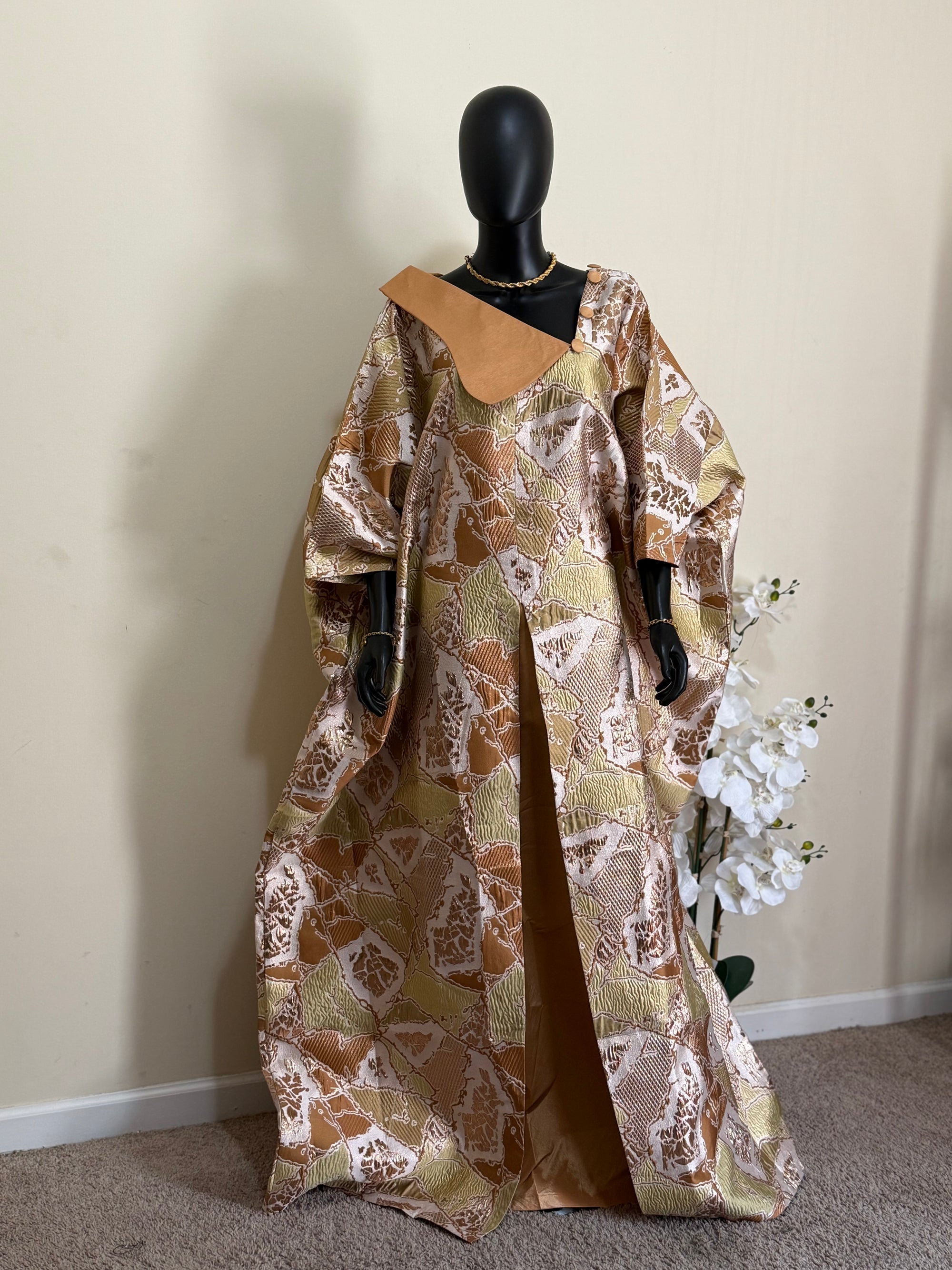Obianuju Regal Bubu – Brocade & Taffeta Elegance