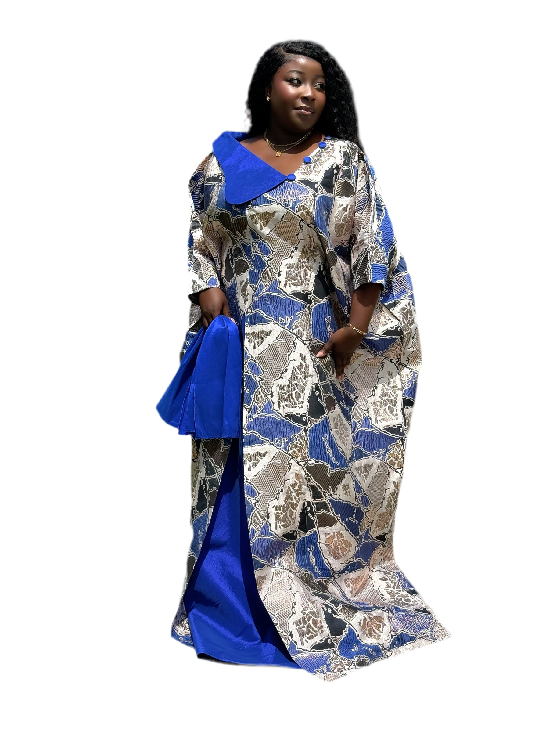 Obianuju Regal Bubu – Brocade & Taffeta Elegance
