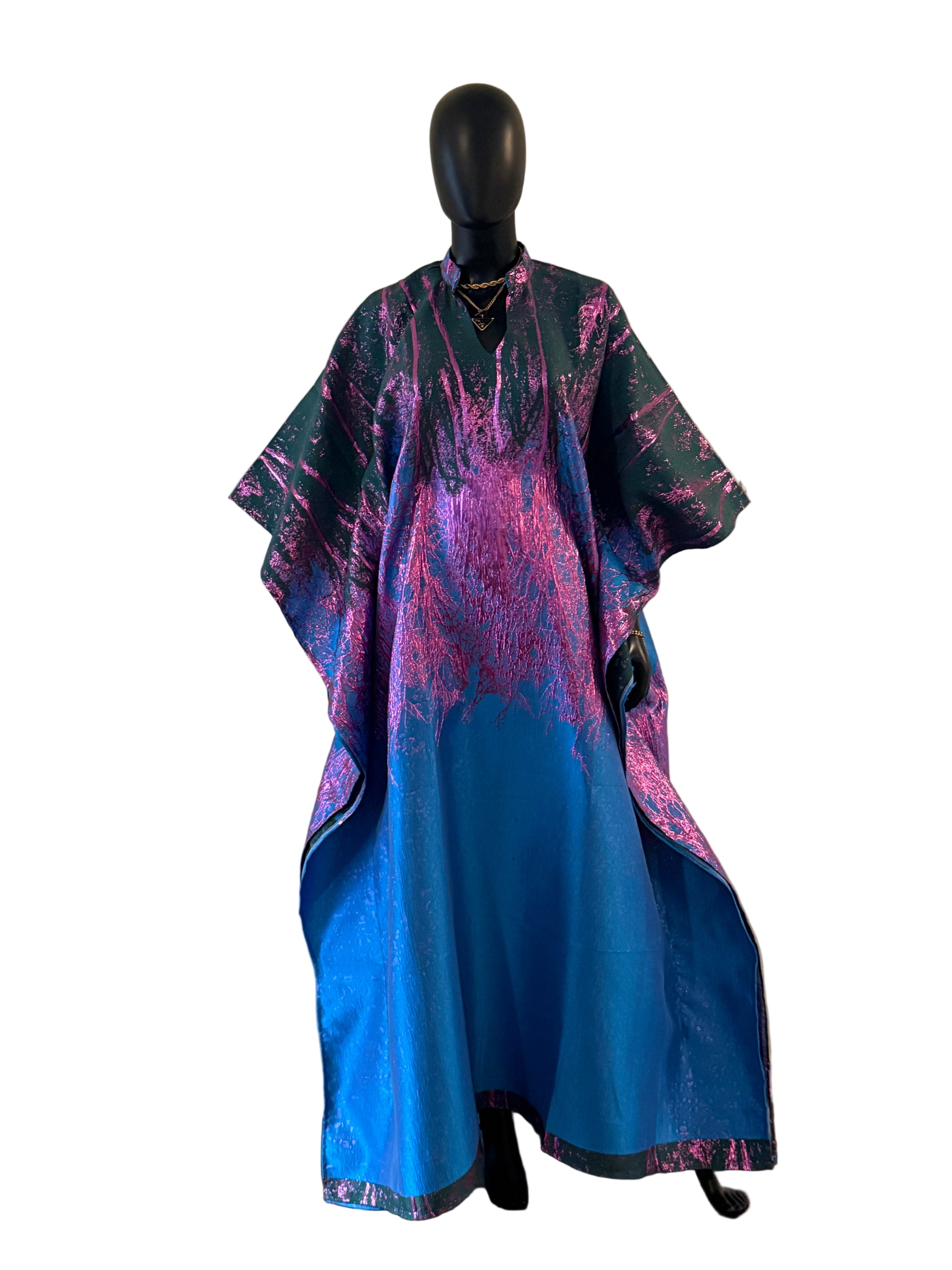 Grace  Luxury Brocade Bubu with Scarf