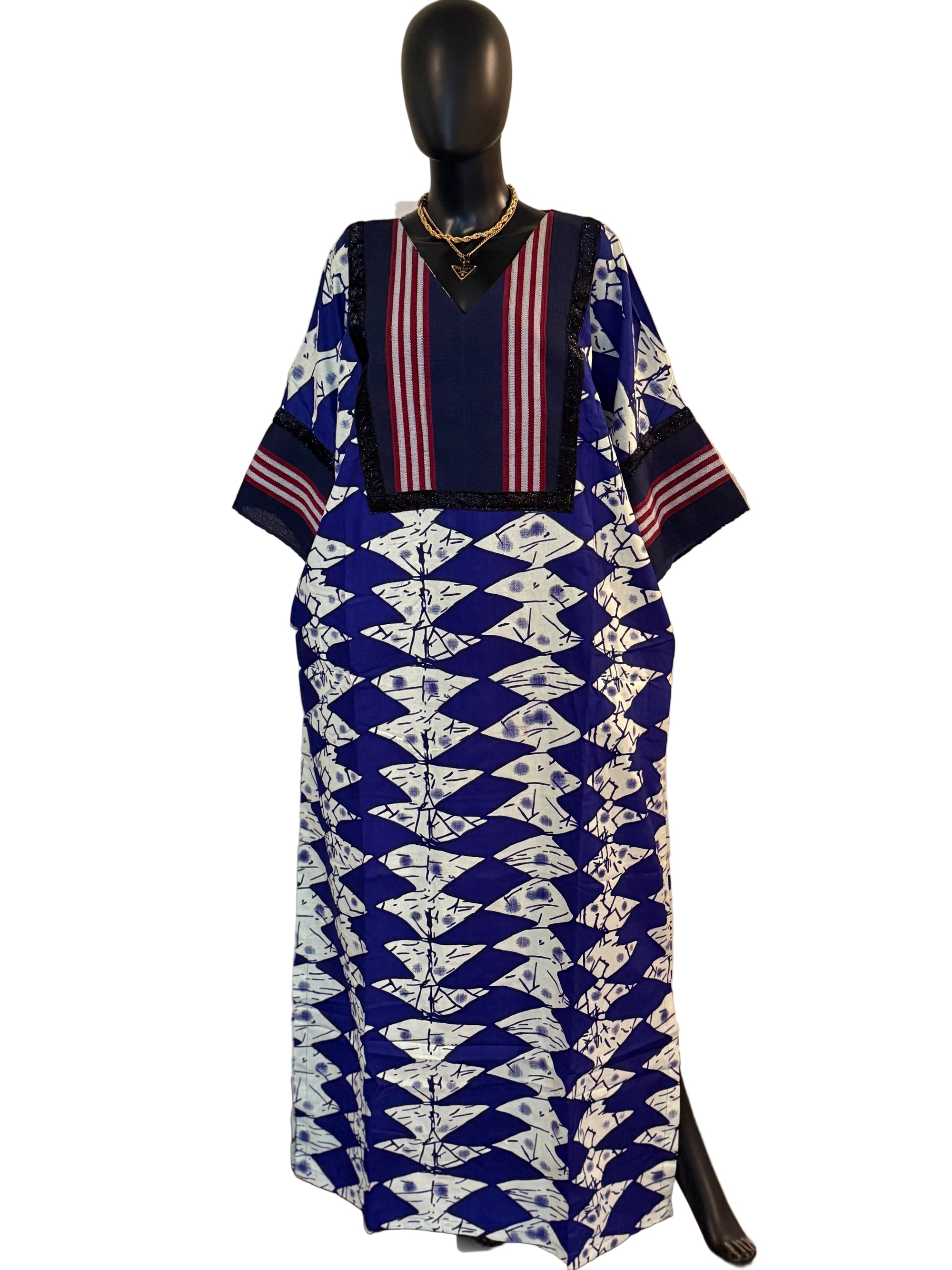 luxury Ankara and Asoke Bubu dress