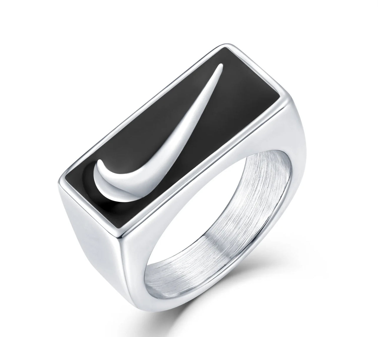 SQUARE NIKE PINKY  RING