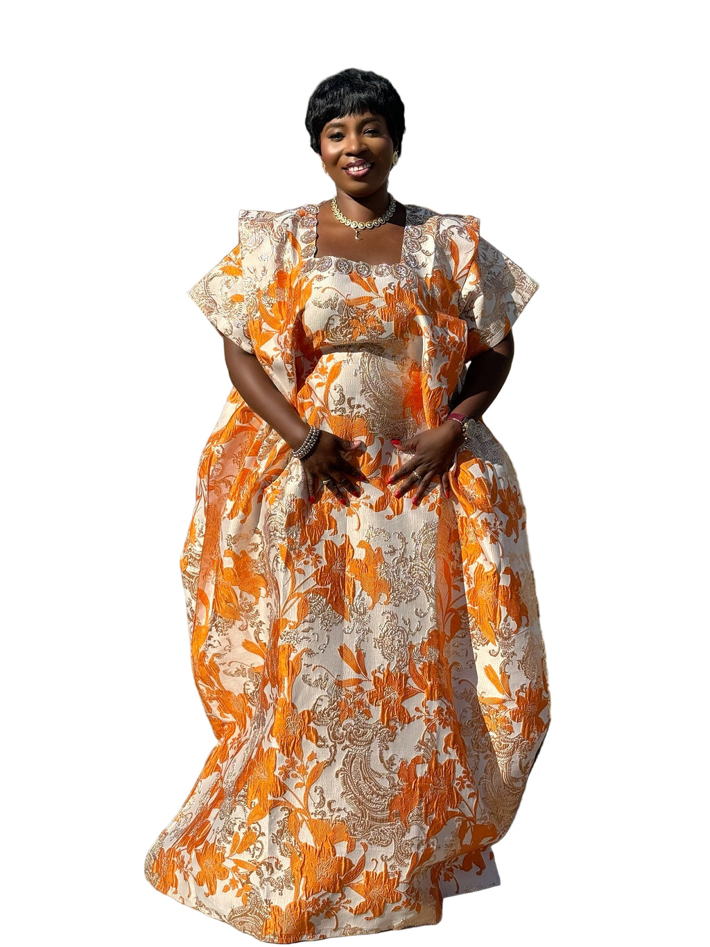 Anita Luxury brocade boubou dress