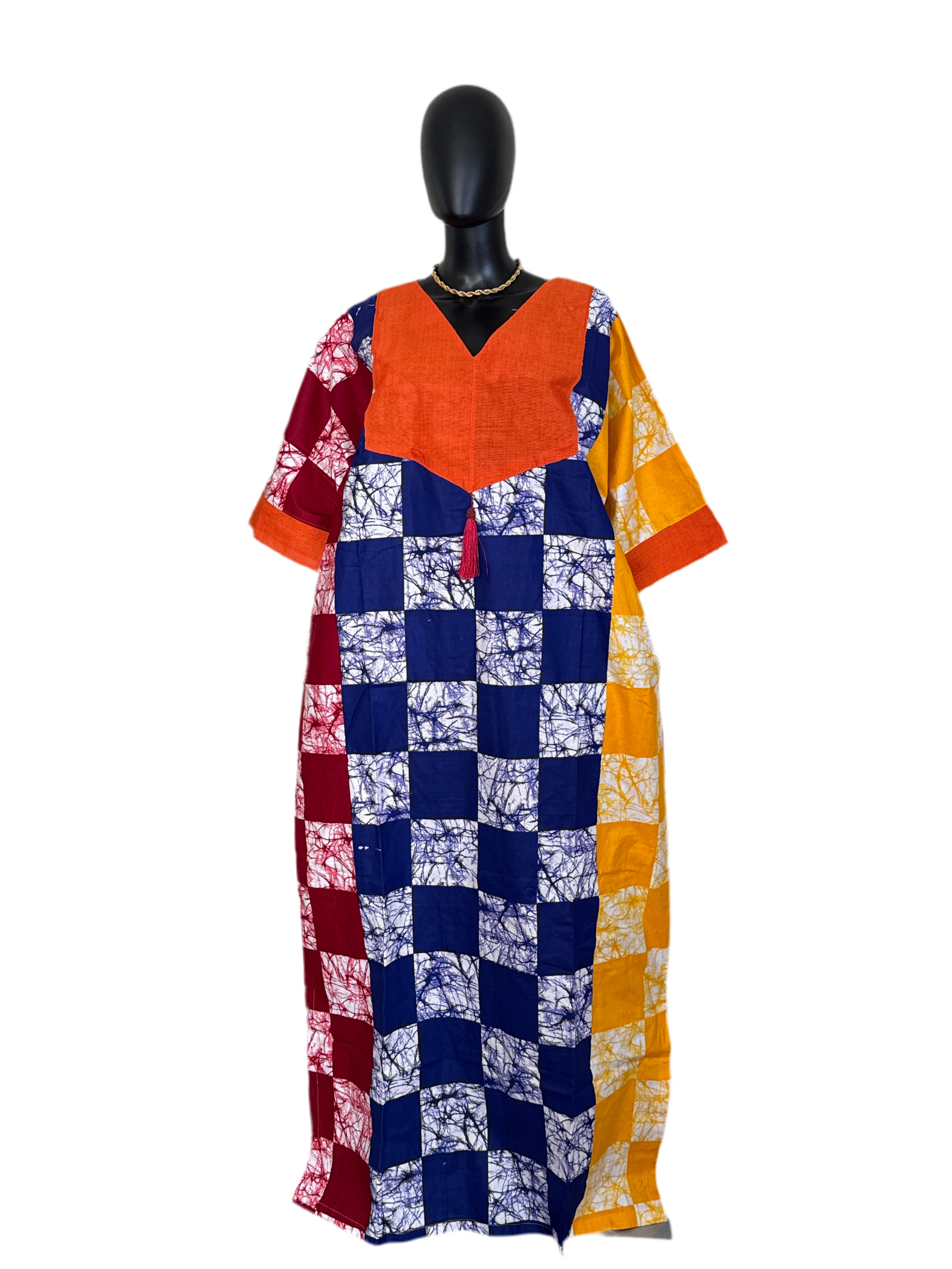 Vibrant Cotton Ankara & ASOKE Bubu with Scarf 62”