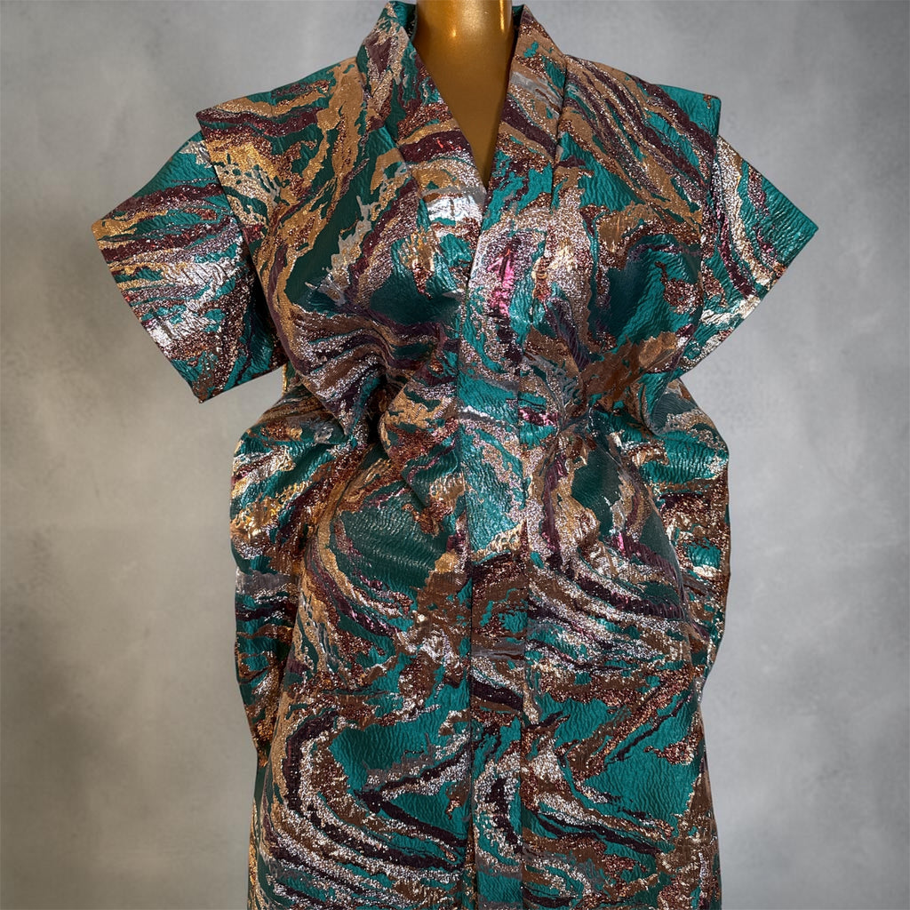Chick Luxury brocade boubou dress (petite)