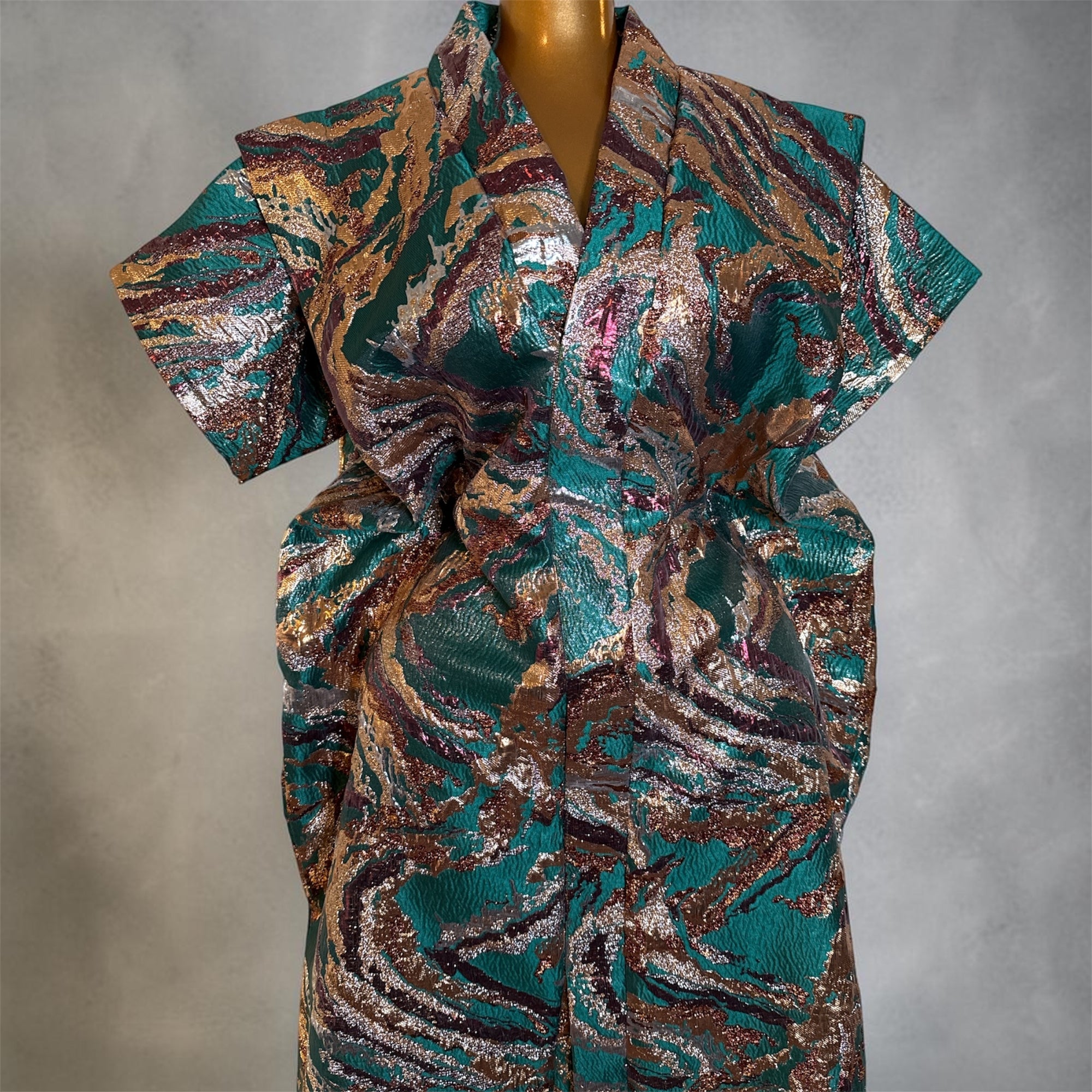 Chick Luxury brocade boubou dress (petite)