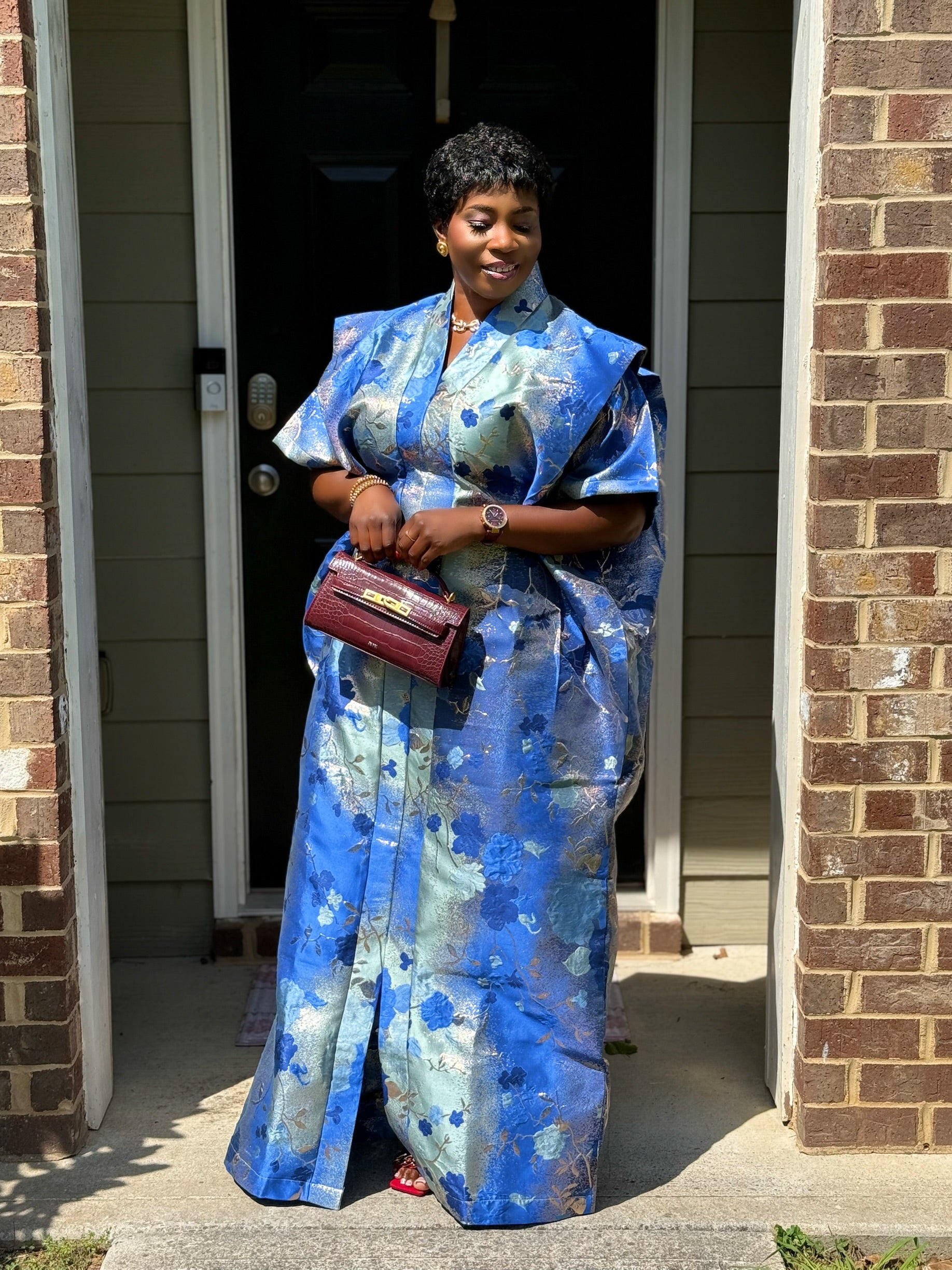 Sakina Floral Radiance Bubu with Head Scarf