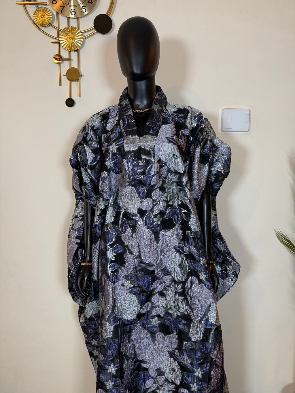 Luxury Brocade Organza boubou