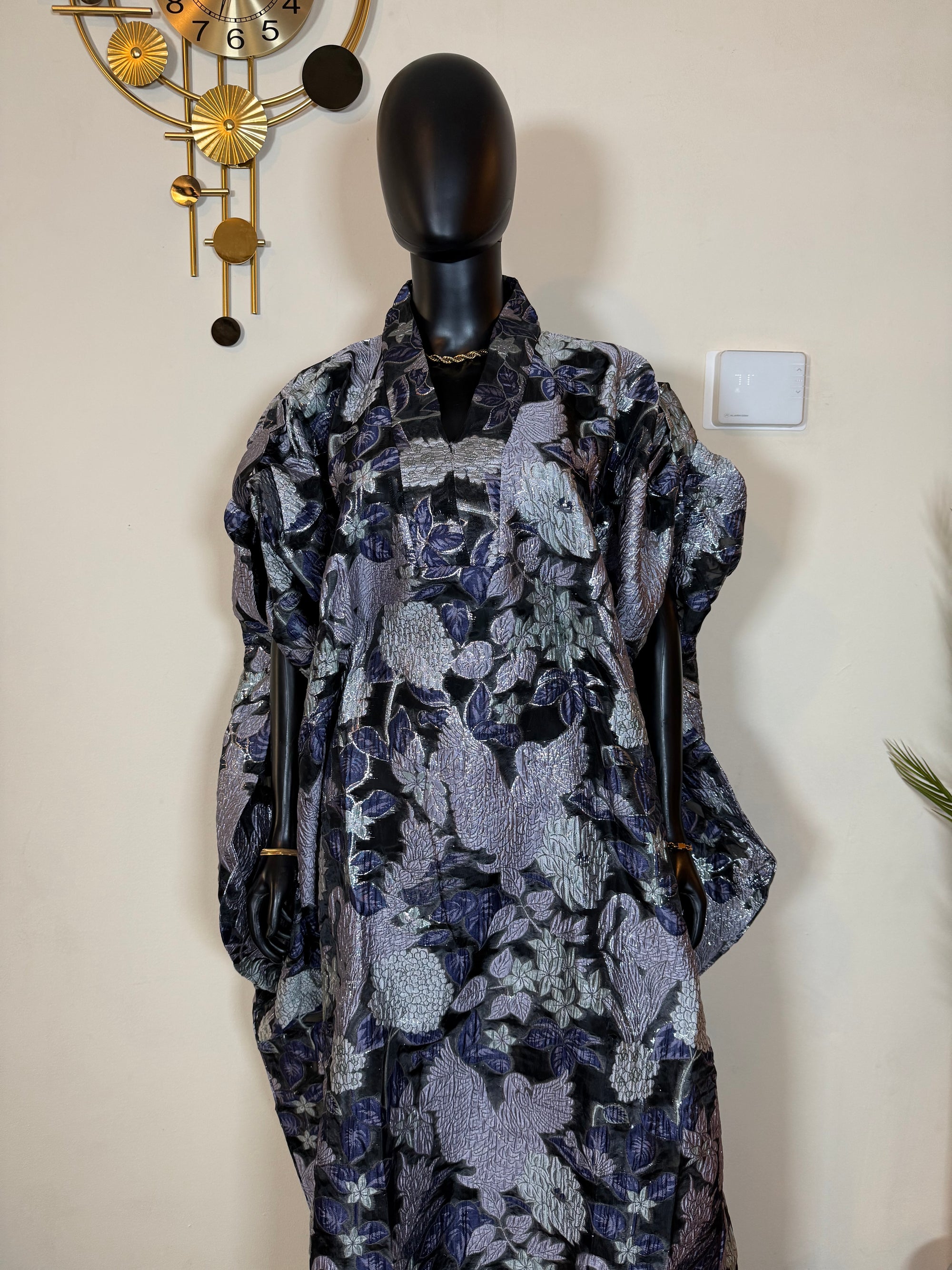Luxury Brocade Organza boubou