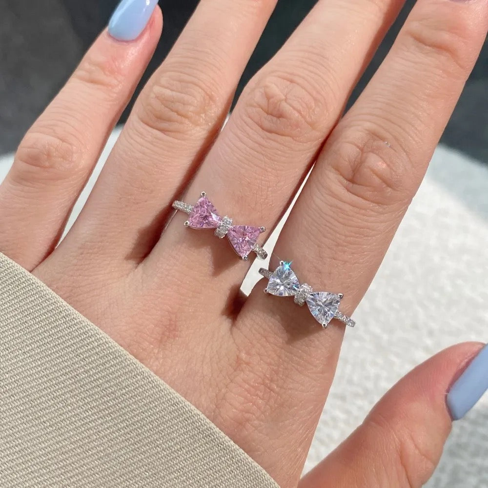 MINI BOW RING (STERLING SILVER)