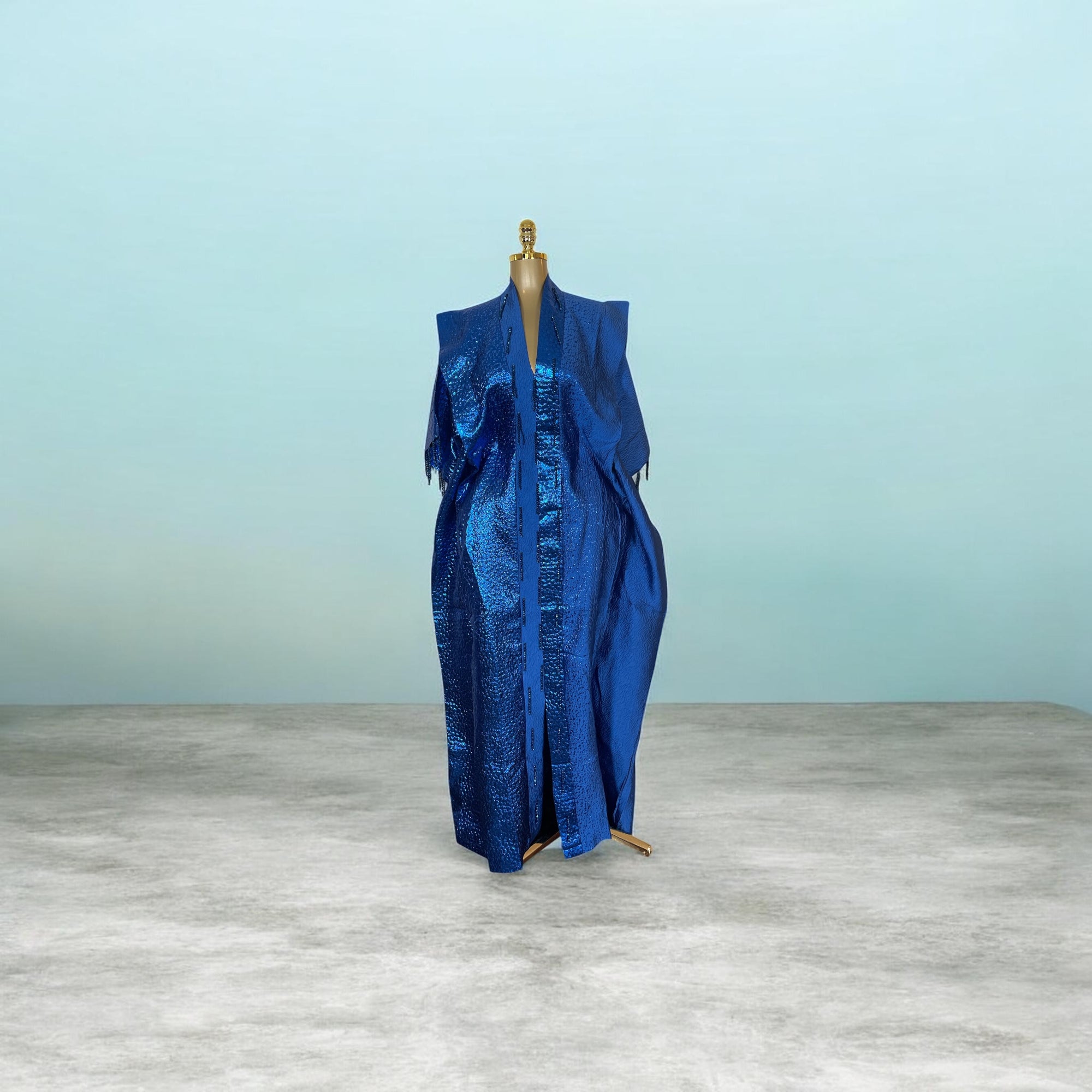 Adeola Beaded ombré Brocade Bubu