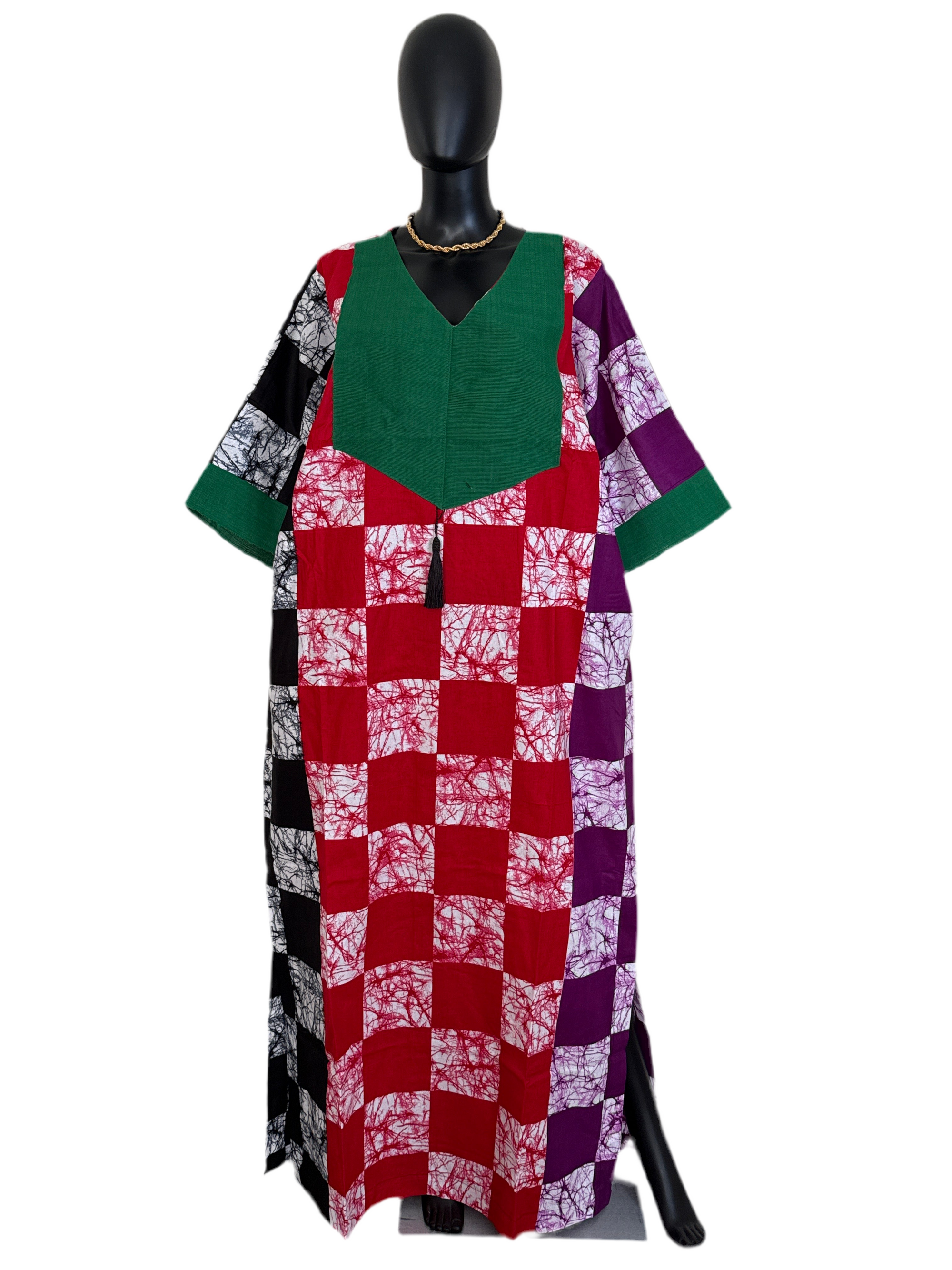 Vibrant Cotton Ankara & ASOKE Bubu with Scarf 62”