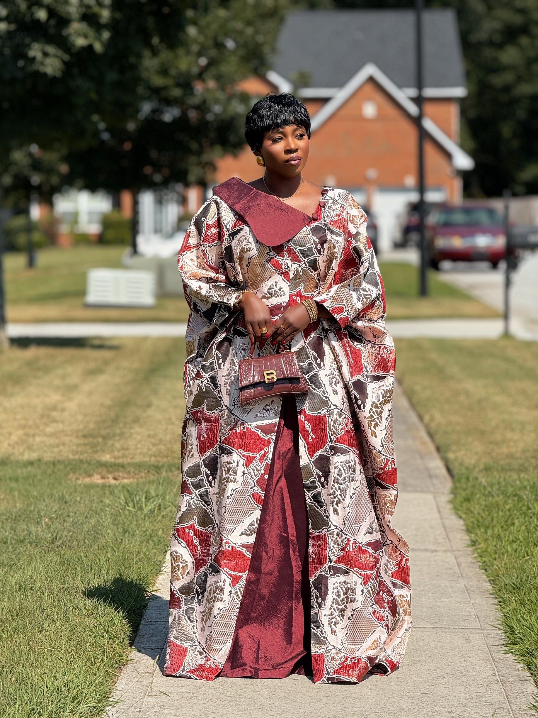 Obianuju Regal Bubu – Brocade & Taffeta Elegance