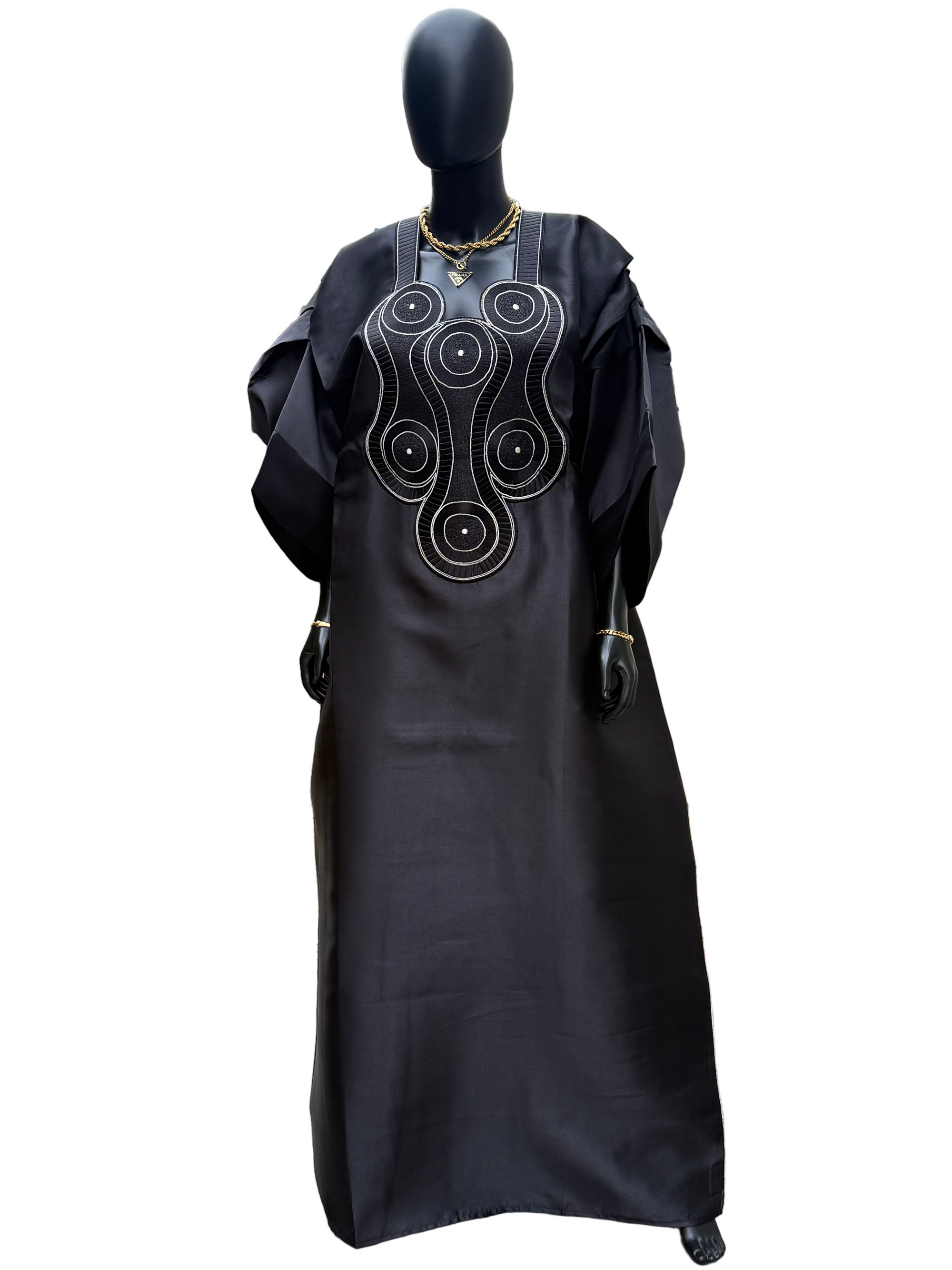 Luxury Embroidered Bubu with head wrap