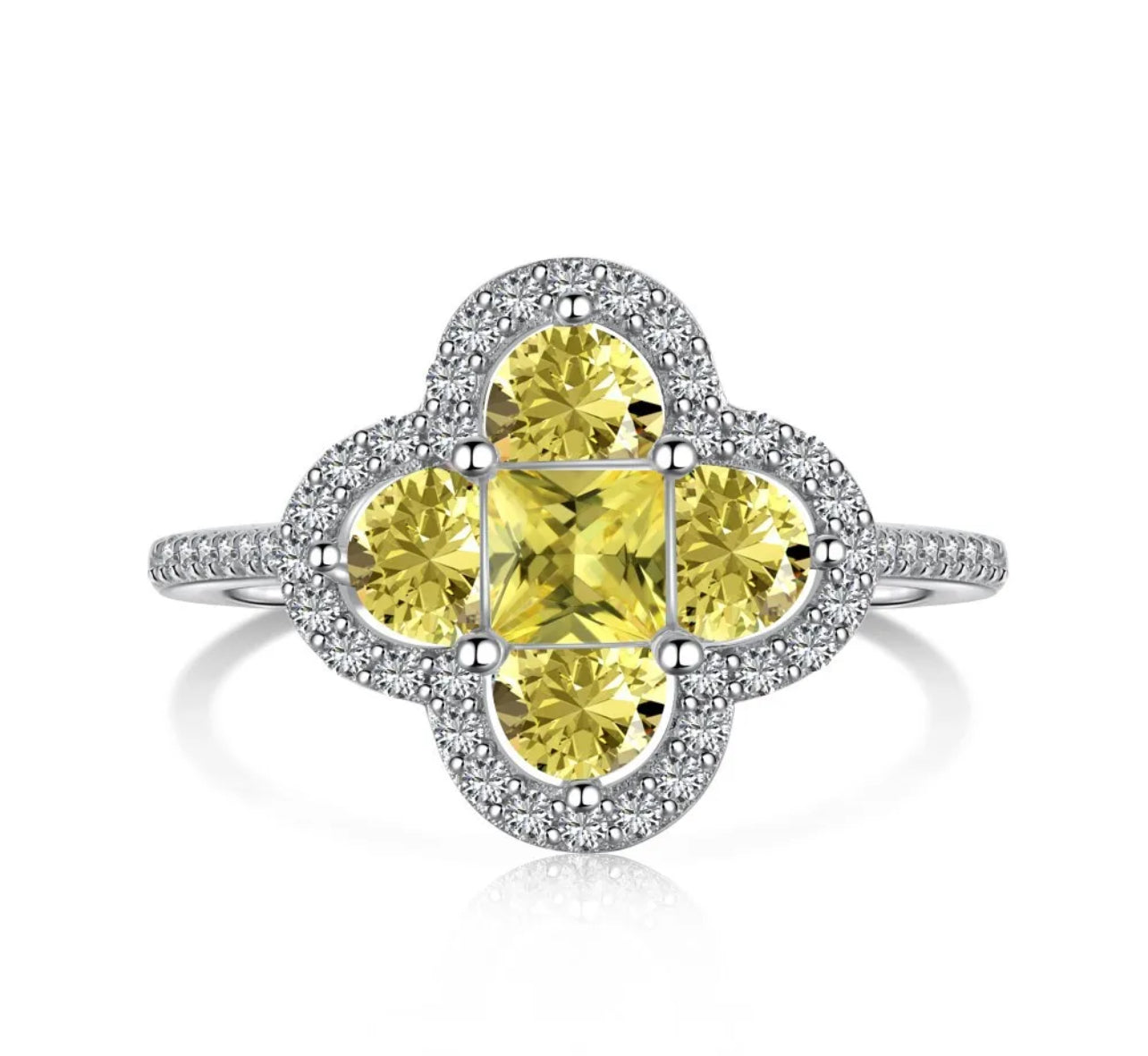 STERLING SILVER CLOVER RINGS