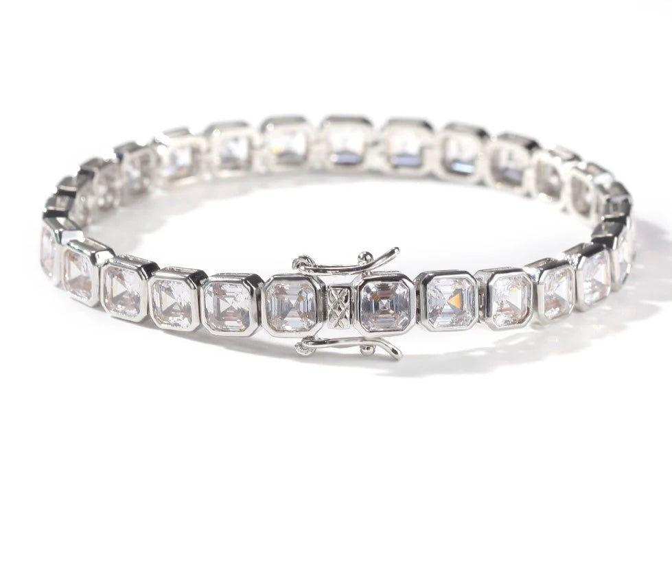 ICY SQUARE TENNIS BRACELET
