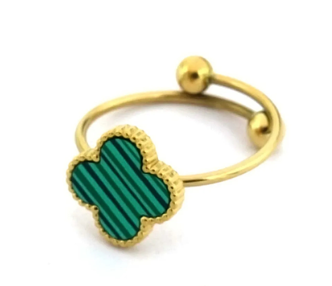 ADJUSTABLE CLOVER RING