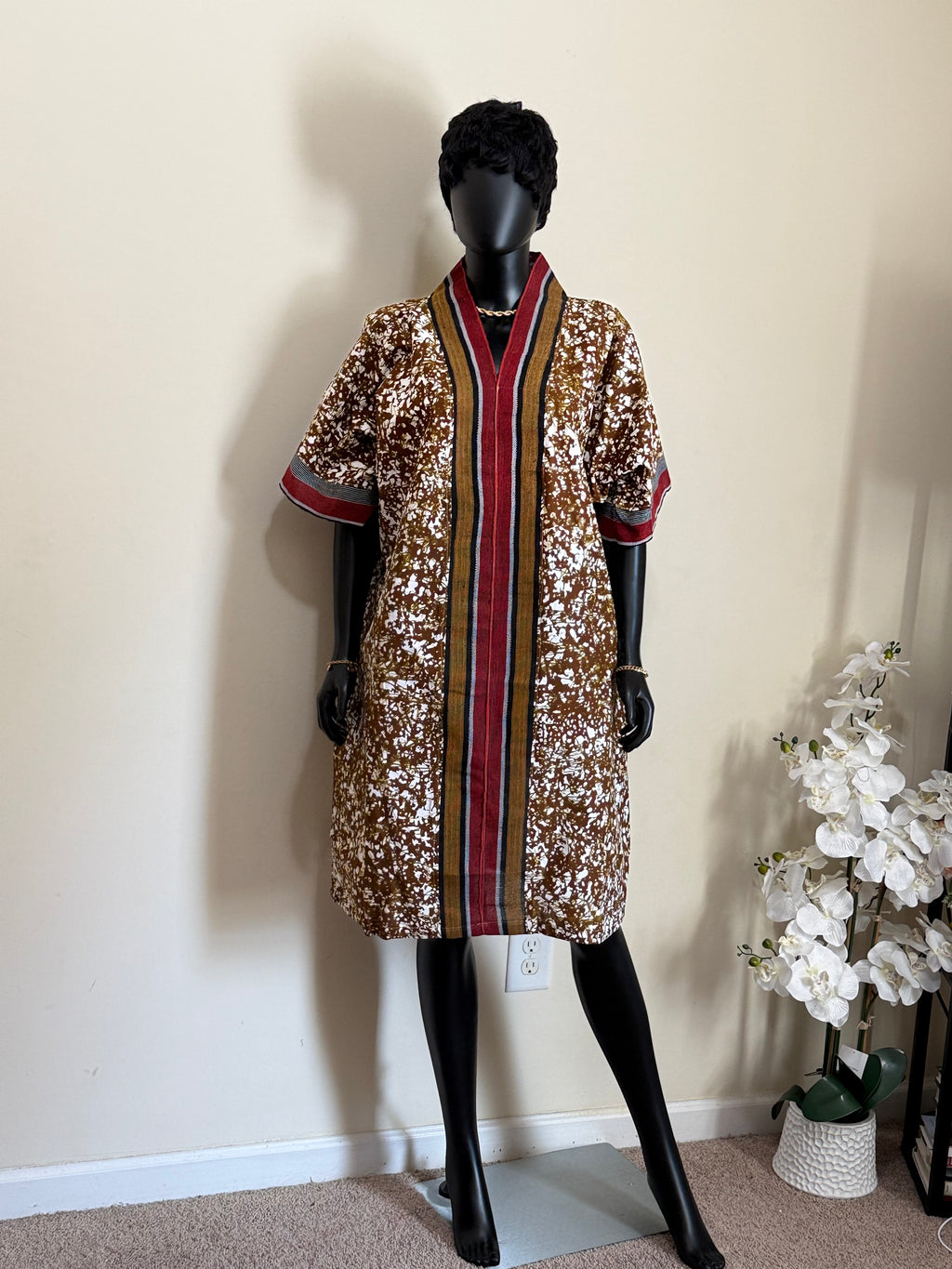 Short Ankara Bubu Dress WITH ASOKE 2.0