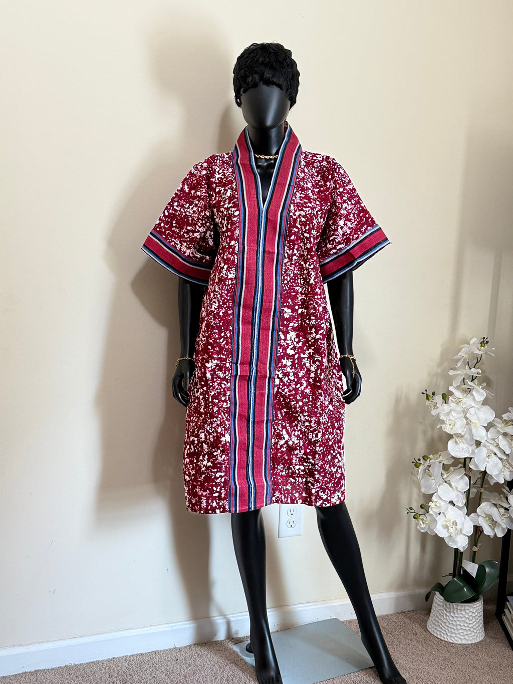 Short Ankara Bubu Dress WITH ASOKE 2.0