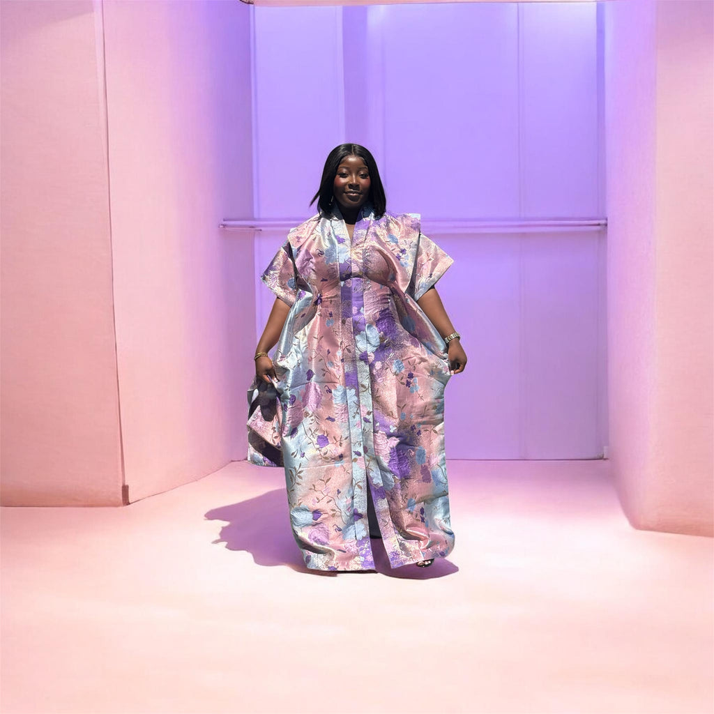 Sakina Floral Radiance Bubu with Head Scarf
