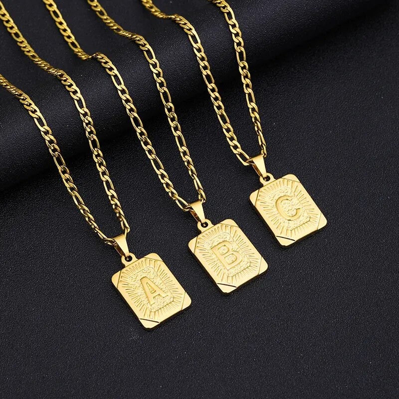 18K INITIAL PENDANT NECKLACE
