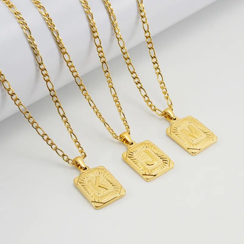 18K INITIAL PENDANT NECKLACE