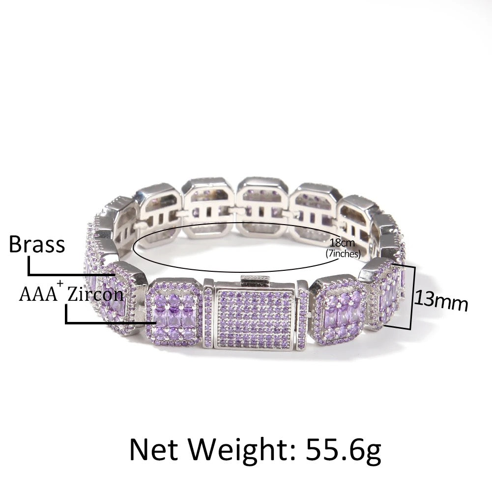 13MM BAGUETTE CZ BRACELETS