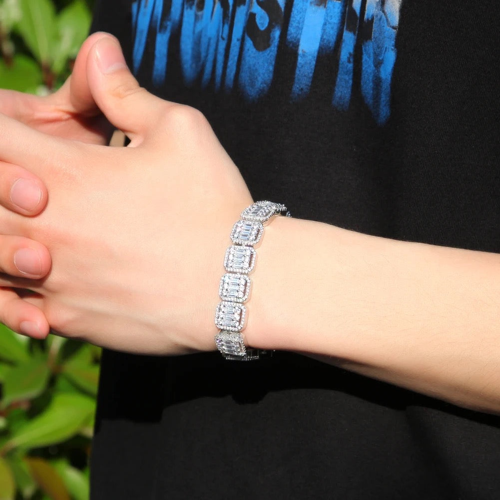 13MM BAGUETTE CZ BRACELETS