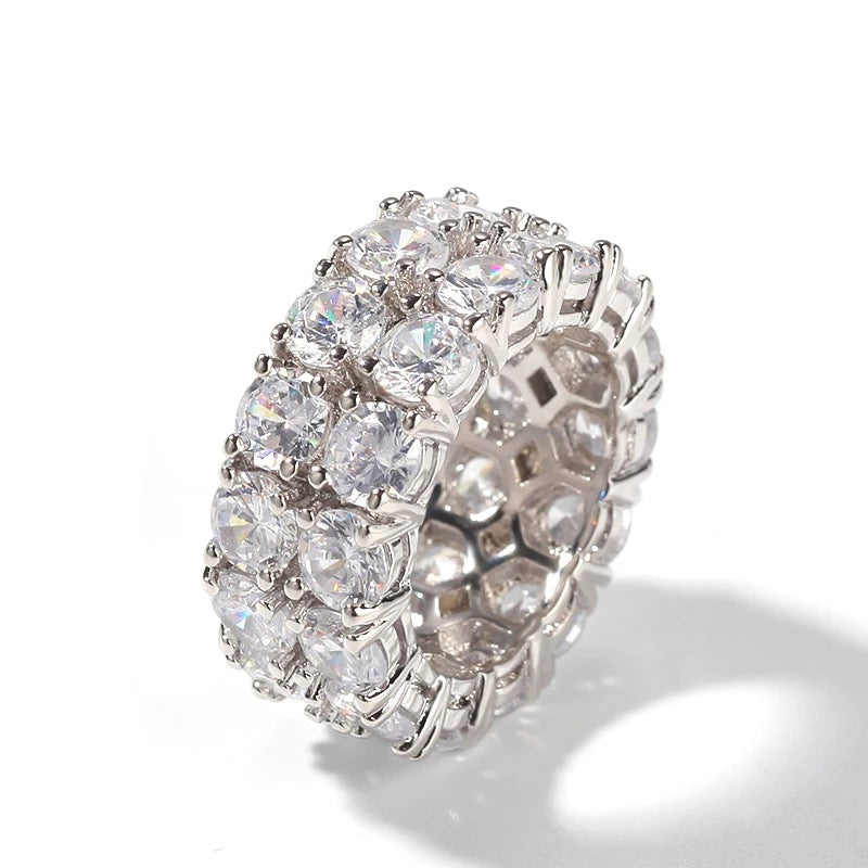 DOUBLE LAYERED ICY RING