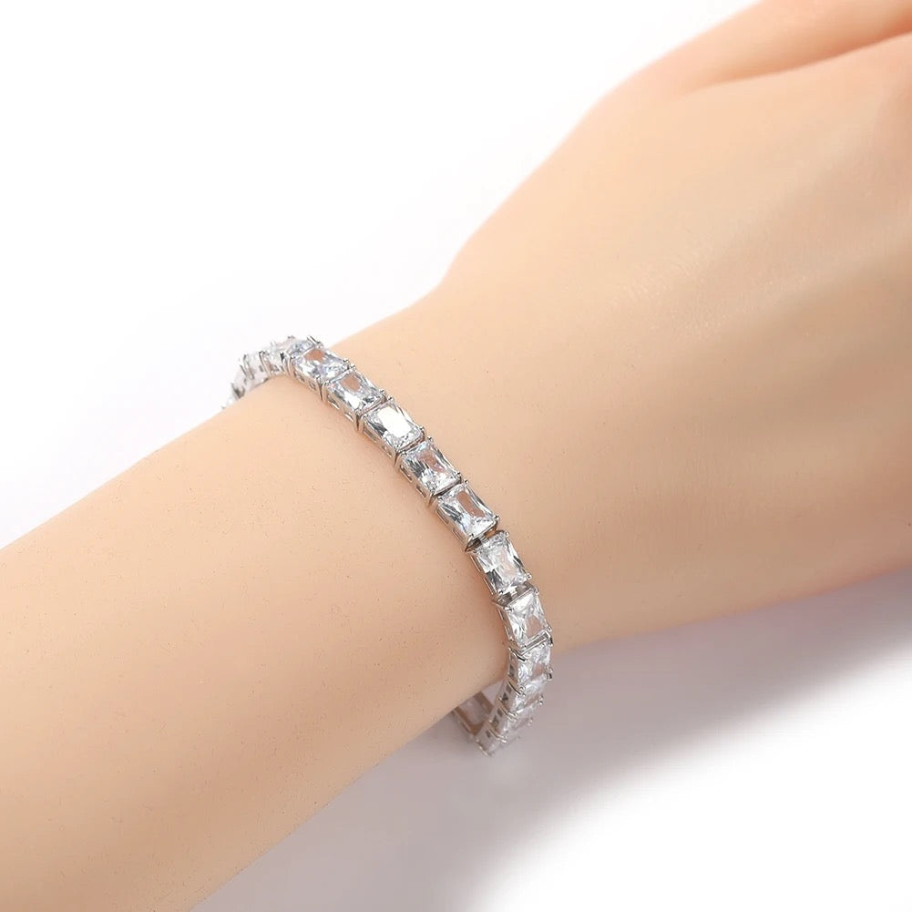 SQUARE CUT TENNIS BRACELET