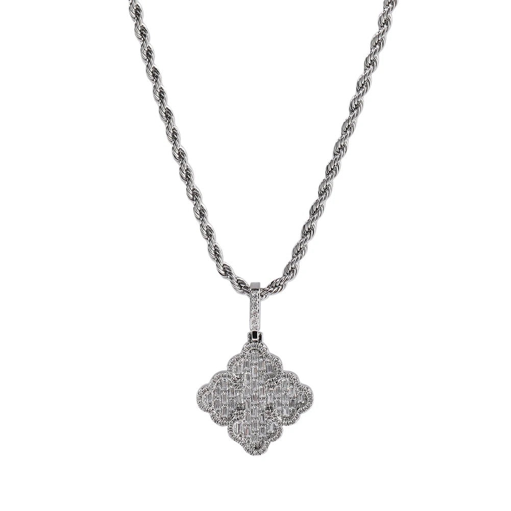ICE ON HER CLOVER NECKLACE