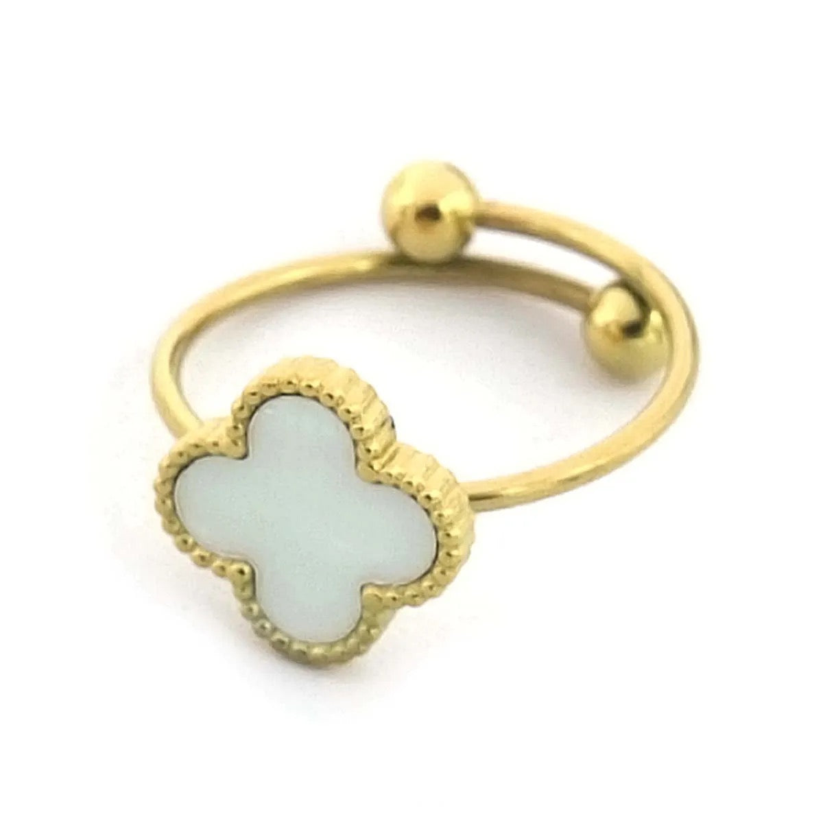 ADJUSTABLE CLOVER RING