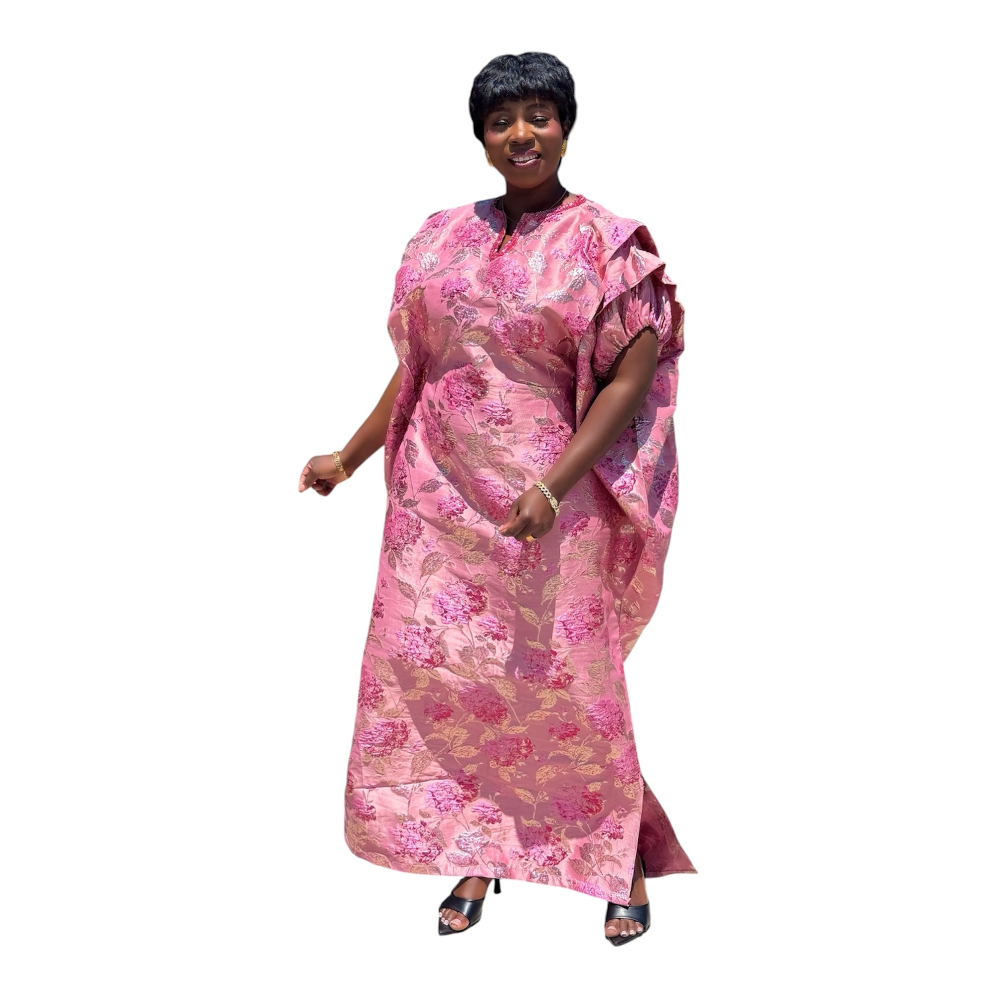 Luxury Floral Brocade Boubou Petite
