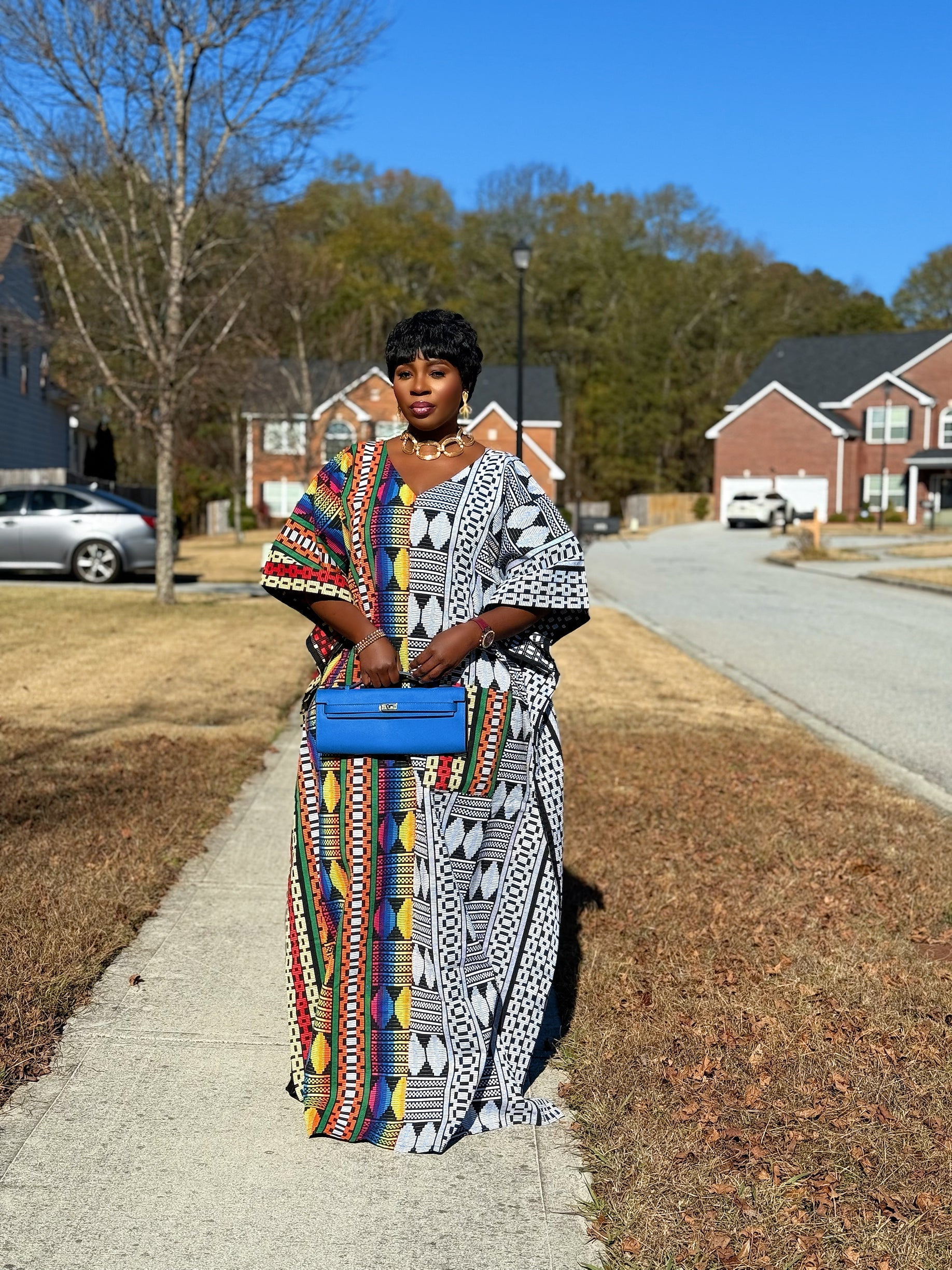 Nadia  Luxury Akwete (Kente) boubou