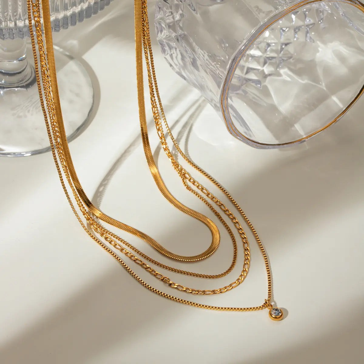NAOMI FOUR LAYER NECKLACE