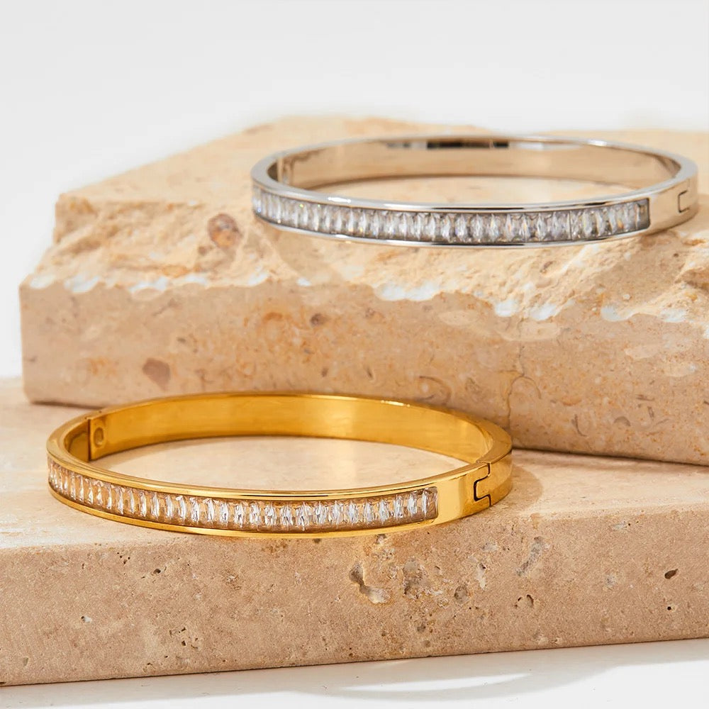 MICRO PAVE CZ BANGLE