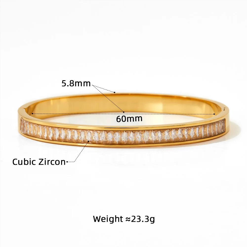 MICRO PAVE CZ BANGLE