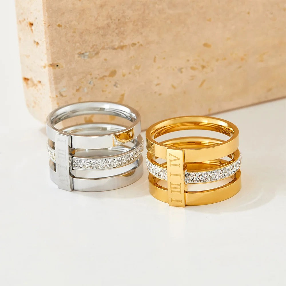 NUMERAL LAYERED RING