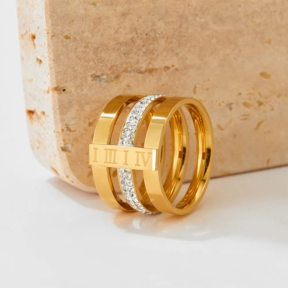 NUMERAL LAYERED RING